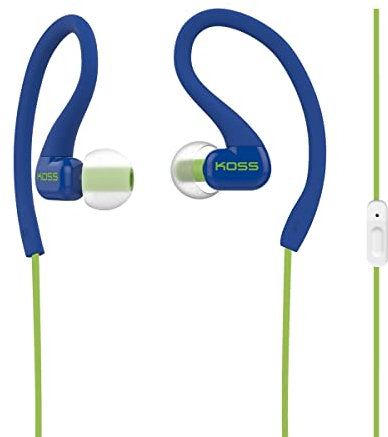 Koss FitClips KSC32iB Stereo In-Ear Headset with Microphone for iPhone/iPad/iPod/MP3 Players/Samsung/Smartphones - Blue