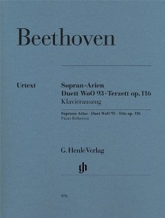 Sopran Arien / Duett WoO 93 / Terzett op 116 - arrangiert für Gesang (1 - 3 Stimmen) - Klavier [Noten / Sheetmusic] Komponist: Beethoven Ludwig van