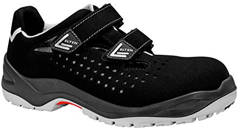 ELTEN Impulse Grey Easy ESD S1 | Sicherheitsschuhe für Damen & Herren, Kunststoffkappe, leicht, atmungsaktiv, Gr. 41