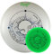 eurodisc 175g Nightglow Organic Ultimate Frisbee Disc Moon Mond nachleuchtend phosphoreszierend leuchtet im Dunkeln (BLAU)