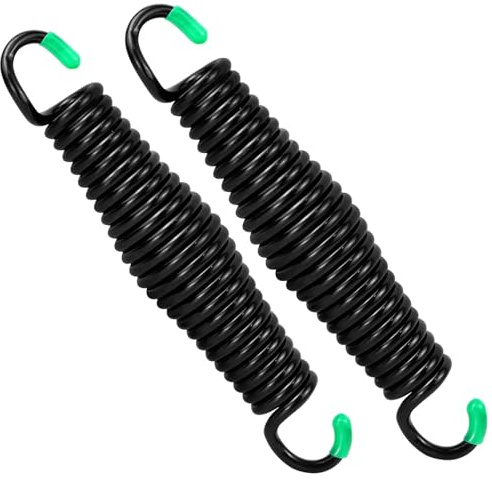 2-pack premium veranda gungfjädrar, 589 kg kraftiga fjädrar, rostbeständiga gungfjädrar, fjäder för gunga hängstol vår för hängmatta vår, verandagungor, inomhus utomhus hängande kit