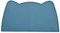 OHMO Cat Food Mat, Silicone Waterproof Dog Food Mat, Non-Skid Spill Proof Pet Feeding Mat for Food and Water, Easy to Clean Dog Placemat(Teal, 52 * 30cm)