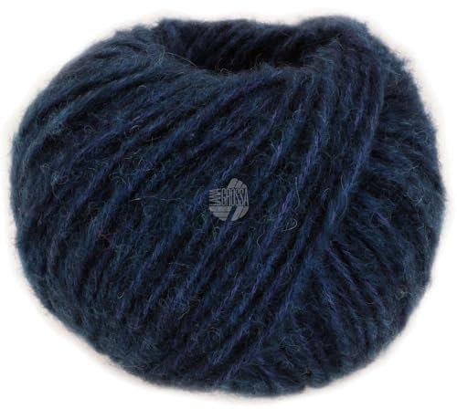 LANA GROSSA Ecopuno Chunky | Superleichtes, flauschiges Effektgarn mit Baby Alpaka | Handstrickgarn aus 33% Schurwolle (Merino) & 19% Alpaka | 50g Wolle zum Stricken & Häkeln | 70m Garn FB 132