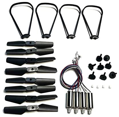 VAKIRA Faltbarer Quadcopter-Ersatzteilmotor, Propellerblätter, Schutz, Motoren, Getriebe, Zubehör-Set, for K9 Mini Drone Rc K9 Pro Ersatzrotoren für Drohnen(Purple)