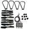 VAKIRA Faltbarer Quadcopter-Ersatzteilmotor, Propellerblätter, Schutz, Motoren, Getriebe, Zubehör-Set, for K9 Mini Drone Rc K9 Pro Ersatzrotoren für Drohnen(Purple)