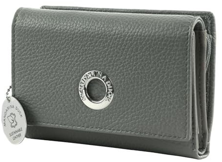 Mandarina Duck Mellow Leather Wallet with Flap M December Sky