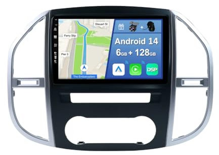YUNTX [6GB+128GB] Android 15 Autoradio für Mercedes Benz Vito 3 W447 (2014-2020)-[Integriertes CarPlay/Android Auto/DSP/GPS]-10.1 Zoll IPS Screen-DAB/Mirror Link/Bluetooth 5.0/360 Kamera
