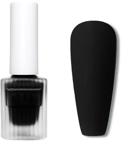 Schwarz Matte Nagellack - Schnelltrocknend & Langanhaltend ungiftige Regulärer Nagellacke Ohne UV-Lampe - Hochwertig Matt Effect - Black Matte Nail Polish für Anfänger DIY Nail Art