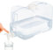 Dispensador de Agua para Nevera con Grifo y Asa, Garrafa de Plástico Transparente Reutilizable para Bebidas Frías, Dispensador Portátil Resistente y Libre de BPA, Capacidad de 5.7 litros