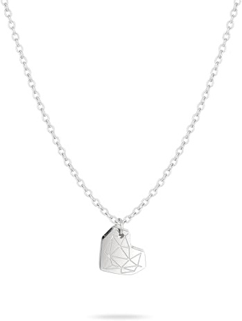 LIEBESKIND BERLIN Herz-Halskette für Damen – Edelstahl-Kette mit liebevollem Herzanhänger – In verschiedenen Farben und Ausführungen – Romantische Geschenkidee
