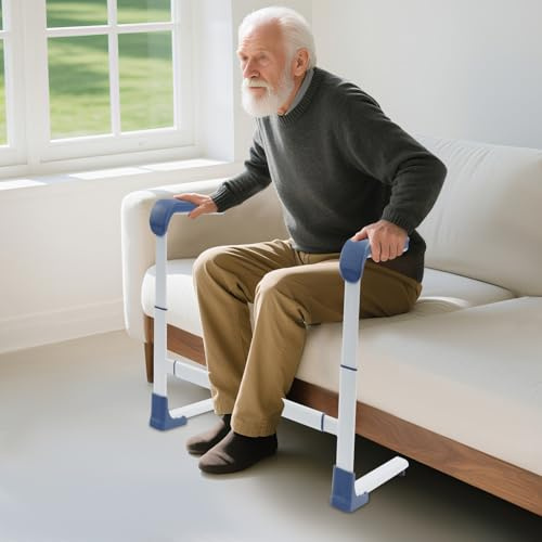 GIDRLL Aide-lever pour canapé/lit/toilette, aide-soulèvement antidérapante pour personnes âgées avec poignée large, aide de soutien réglable en hauteur et en largeur pour patients et personnes