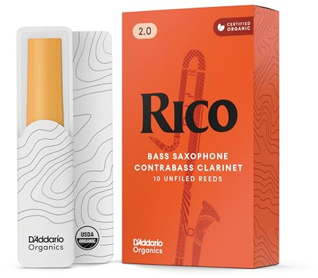 RICO Blätter für Kontraalt-Klarinette Stärke 2.0 (10 Stück)