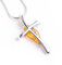 MyBernstein Bernstein Designer Silberkreuz mit Bernstein (Bernsteinschmuck 10184)