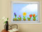Klebefieber Fenstersticker Frühlingsblumen B x H: 40cm x 15cm