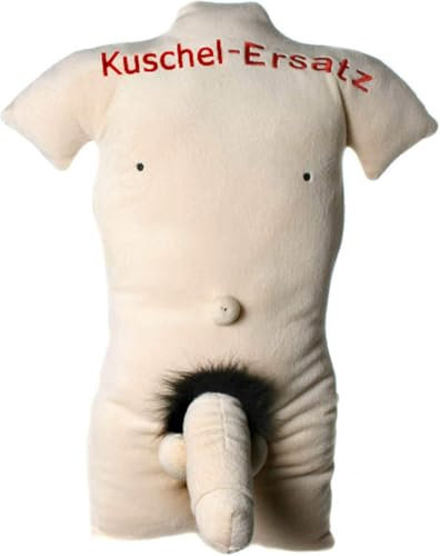 Kremers Schatzkiste Sexy Männertorso Kissen Kuschel-Ersatz | Plüsch für Frauen Lustiges Geschenk | Weicher Sixpack Oberkörper | 45 cm Höhe | Waschbar | Sexy Kuschelkissen
