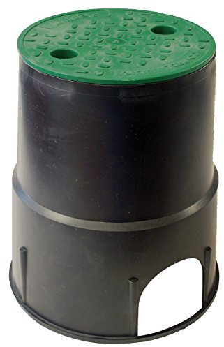 Aqua Control C1901 Arqueta Circular 1 válvula de 24 cm, Verde Negro, 20x24x24 cm