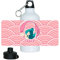 Eurofoto Trinkflasche mit Namen Dora und schönem Motiv mit Meerjungfrau in rosa für Mädchen | Aluminium-Trinkflasche