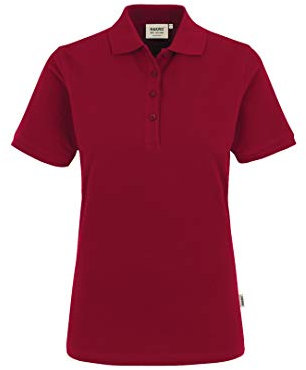 HAKRO Damen Polo-Shirt Classic - 110 - weinrot - Größe: M