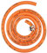 8mm Orange Gas Pipe for Propane/Butane, Stamped with Manufacture Date + Clips (3m)