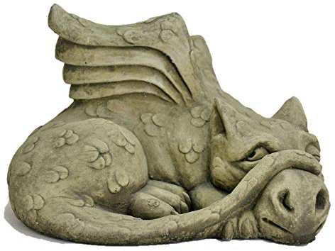 James-Dragon Garden Ornament-Gargoyle-Sculpture Stone Statue-Decorative Gift