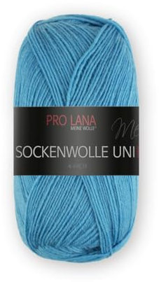 Pro Lana Sockenwolle Uni 4-fach 424 - türkis