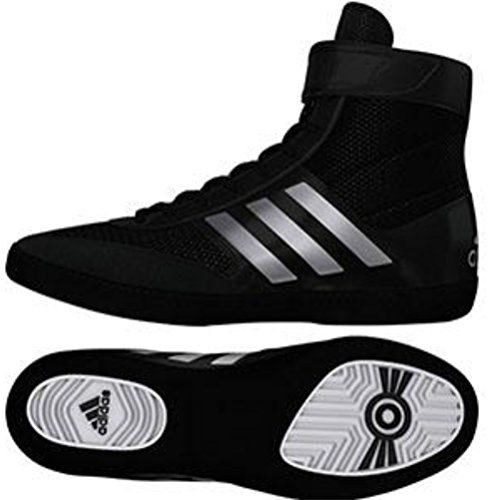 adidas Herren Combat Speed.5 Wrestling-Schuh, Schwarz, Silber, Metallic, Schwarz, 43 1/3 EU