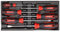 GEDORE Red Screwdriver Set in 1/3 Foam Module, 6 Pieces