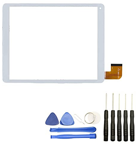 Visiodirect® Vitre écran Tactile Compatible avec Archos 97c Platinum HXD-1098 Tablette Blanche + Kit Outils