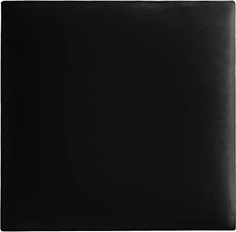 softwalls Wandkissen Samt mit 50mm Polsterung - Bett Kopfteil Wandpolster - Wandverkleidung - Wandpaneele | 30 x 30 Schwarz