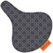 BikeCap - Fahrrad-Bezug Sattelüberzug Regenschutz Fahrradsattel-Bezug Sattelbezüge Seat-Cover Fahrrad-Sitzbezug (Grey Circles)