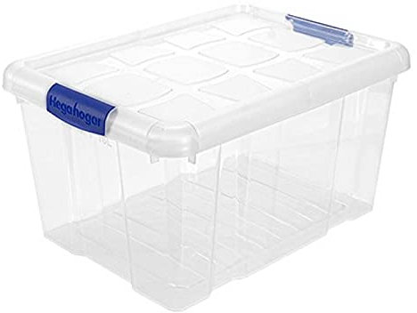 Acan Tradineur - Scatola di immagazzinaggio in plastica - Contenitore per giocattoli, libri, vestiti, coperte, n. 1 - 21,5 x 39 x 29 cm - 16 litri