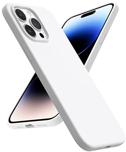 ACRONIX Compatible with iPhone 14 Pro Max Case 6.7, Silky-Soft Touch Liquid Silicone Case Shockproof Rubber Case Comprehensive Protection Cover for iPhone 14 Pro Max-White