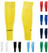 LION SPORTSWEAR Football Sock Sleeves To Accompany Grip Socks - Fits Over Calf/Shin Pads - Variety Of Colours To Match Your Team Kit (Yellow)