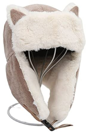 Ciamlir Russische Mütze Warme Bombermützen Mit Ohrenklappen, Russische Mütze, Katzenohr, Männer, Frauen, Ohrenklappen, Wintermütze, Winddicht, Radfahren, Skifahren, Winter, Schnee, Mützen, Sti