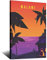 Vintage Reiseposter Malawi Sonnenuntergang Leinwand Wandkunst Poster Dekor Malerei Poster