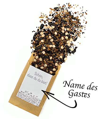 Gastgeschenk & Platzkarten Hochzeit - Blumensamen Bienenweide - Tütchen - Tischkarten - Namensschilder - Konfirmation - Taufe - Weihnachten - Geburtstag - Gäste - Schön, dass du da bist