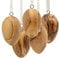 SIKORA OD18 5er-Set kleine Deko Ostereier aus Olivenholz zum Aufhängen H: 4,5 cm