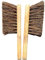 EDS Wooden Hand Brush Stiff Bristle Scrubbing Brush Natural Bassine Heavy Duty Cleaning Brush for Outdoors Yard Floor and Carpet Brush(PACK OF 2)