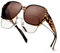 Face Shadow Surlunettes de Soleil Polarisées Sur-Lunettes de Soleil Femme pour Conduite, Cyclisme, Sport et Loisirs Protection UV400
