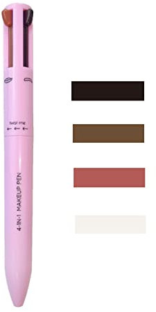 4-in-1-Make-up-Stift, Eyeliner, Augenbrauenliner, Lippenkonturenstift, Textmarker, langlebiger multifunktionaler Augen-Make-up-Schönheitsstift für Frauen und Mädchen