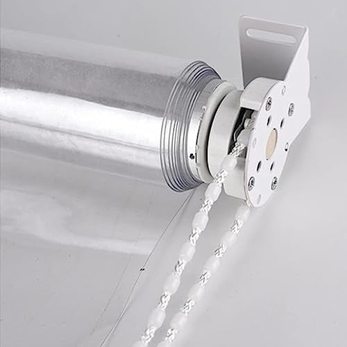 Waterproof Clear Roll Up Blinds,Transparent Rainproof Plastic Window Blind,Outdoor Clear Roller Shades,Thermal Insulated Dust-Proof,for Hotel Office Partition,Width X Height (90x120cm (35X47in))