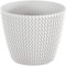 B2C Plant Pots Indoor Outdoor Plastic Flowerpot 13cm to 40cm Small Medium Large Splofy 6 Colours (40cm, White)