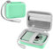 Leayjeen Étui de Protection pour Appareil Photo numérique Compatible avec YLSHGXFC/FAYIBUY/YLSHGXFC/AOREGRE/Nicamery, Conception de Coque Dure EVA, légère et Durable (étui Uniquement) (Vert)