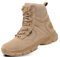 5.AA B869 Stivaletti da Uomo Stivaletti Antiscivolo Traspiranti Stivaletti con Lacci Alti con Cerniera Moda Stivali Trekking all'aperto Giallo deserto 41 EU