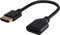 goobay 64824 HDMI Flexadapter 4K @ 60Hz / Erweiterung für HDMI Kabel/HDMI Verlängerung/Verlängerungskabel HDMI Stecker/Flexibel und biegsam/Für Monitore, PS5, Xbox, Apple TV/schwarz / 10cm