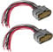 YINETTECH 2X Auto Frontscheinwerfer Steckdosenstecker Verkabelung 14-polig A0525456026 kompatibel mit Mercedes-Benz C W205 C 220 Auto Frontlampen Anschluss Scheinwerfer Kabelanschluss 15 cm