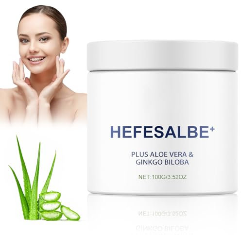 Hefesalbe, Yeast Ointment, Reibeisenhaut Creme, Natürliche Hefecreme, Hefecreme für Reibeisenhaut und Trockener Haut, Premium Qualität Hefesalbe für alle Hauttypen Unisex Frauen und Männer