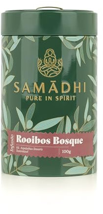 Infusión Rooibos con Frutos del Bosque - Lata de 100g - Sabor Dulce y Afrutado - Propiedades Antioxidantes - No Contiene Teína - Origen Portugués - Producto Gourmet