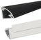 wire trunking Hole-Free Triangle Fan Wall Wire Cover for Hide TV Wires, Conduit Trunking With Self-Adhesive Tape, Home & Office Wiring Aluminium Alloy Cable Hiders (Color : Black, Size : 3pcs-V30)