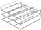 Under Cabinet Cutting Board Holder Metal Cutting Board Organizer Space Saving Under Shelf Chopping Board Holder Heavy Duty Cutting Board Silver, Under Cabinet Cutting Board Holder